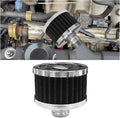23mm Car Air Filter, 0.9'' High Flow Vent Valve Cover, Breather Filter, Universal Cold Air Intake Filter Breather, Car Accessories Fits Car Motorcycle (Black)