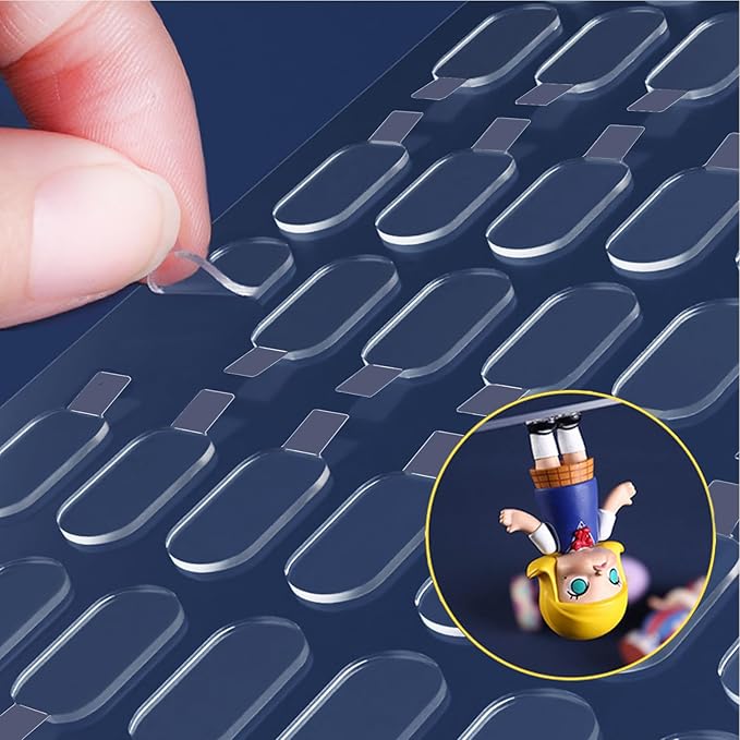 Adhesive Stick dots Two-Sided Sided Mounting Putty Stick Tack for Wall Hanging Crafts Balloons Festival Party Decorations,Clean Removable(100)