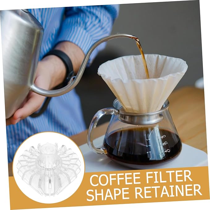 KICHOUSE Coffee Filter Holder for Optimal Extraction Design for Easy Brewing Compact Portable Accessory for Home Office and Travel Use