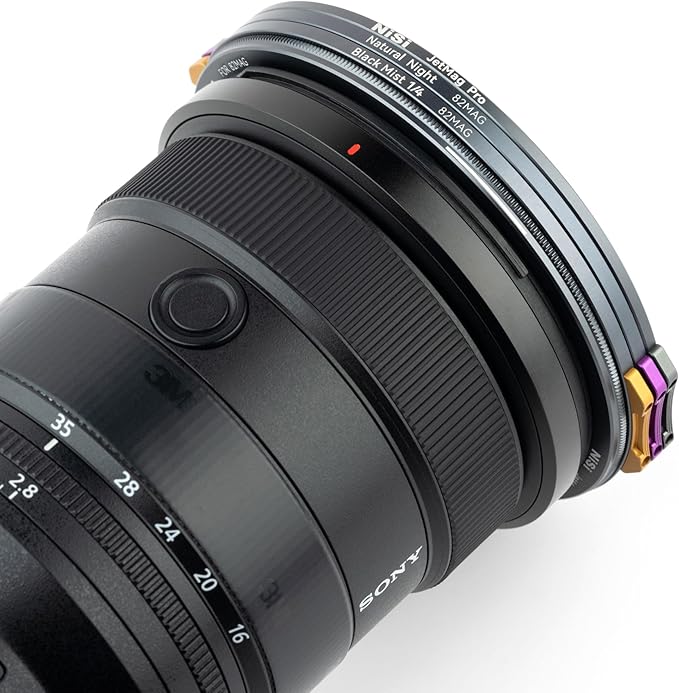 NiSi - JetMag Pro 82MAG Cross Screen 4X Filter - Magnetic Starburst Lens Filter for Stunning Four-Point Effects, Nano Waterproof Coated Optical Glass and Ultra-Slim Frame - Lens Adapter Ring Required