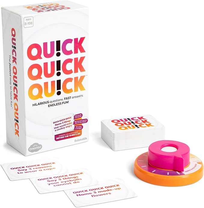 WHAT DO YOU MEME? Quick Quick Quick by Relatable, Unleash Your Inner Funny with The Ultimate Party Games for Friends and Family Game Night, The Fastest Way to Have Fun, Ages 8 to 108