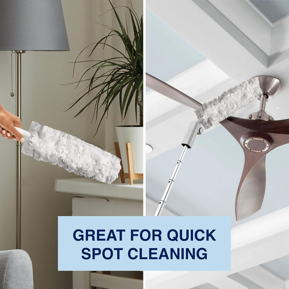 Bona Disposable Duster Refills - 5 Pack - High Performance Dusting System - Microfiber Dusters Remove Dust and Pet Hair for Quick Spot Cleaning