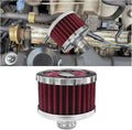 23mm Car Air Filter, 0.9'' High Flow Vent Valve Cover, Breather Filter, Universal Cold Air Intake Filter Breather, Car Accessories Fits Car Motorcycle (Red)