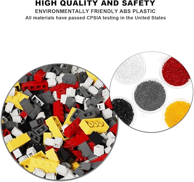 100 Piece Classic Building Blocks, Compatible with Lego Parts and Pieces (Tan, 12 Size, A0001)