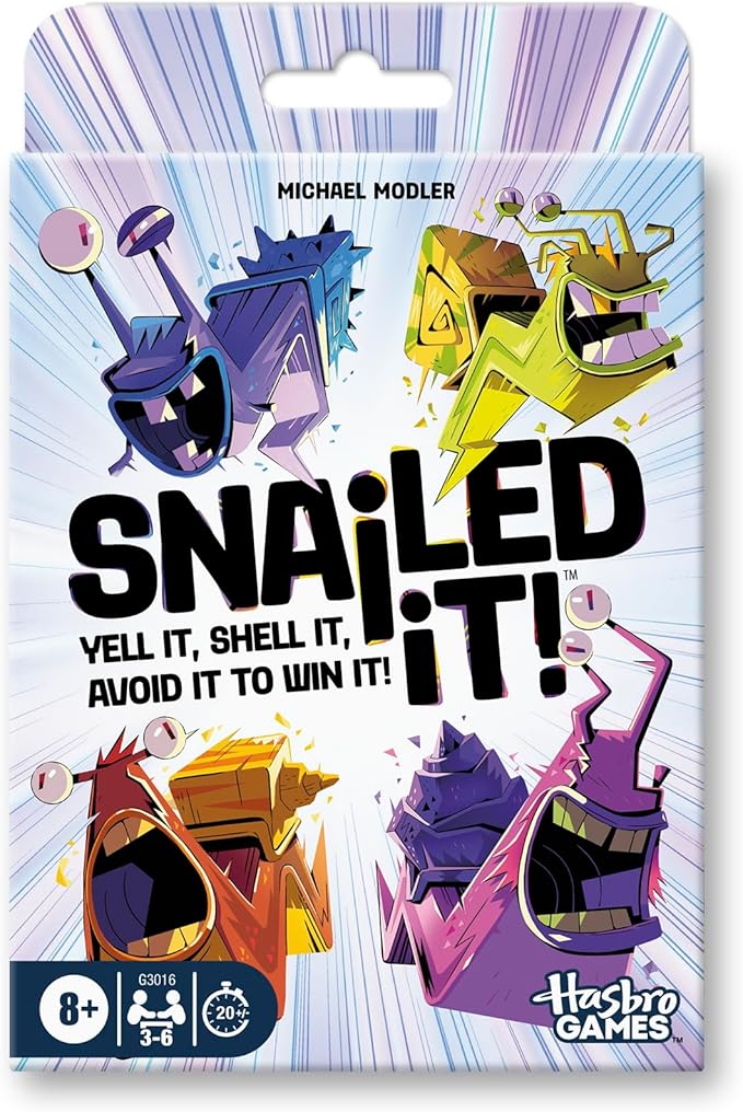 Snailed it! Game | Easy to Learn Family Games for Kids, Teens, and Adults | Snail Card Game | Ages 8 and Up | 3 to 6 Players | 20 Mins. | Kids Gifts
