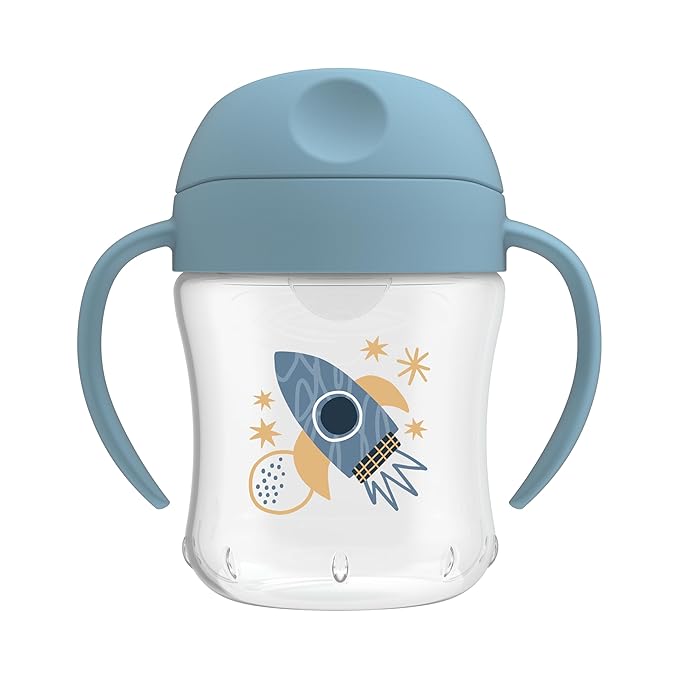 Dr. Brown's Natural Flow Anti-Colic Options+ Special Edition Blue Baby Bottle Gift Set with Soft Sippy Spout Transition Cup, Flexees Teether, Bottle Cleaning Brush and Travel Caps