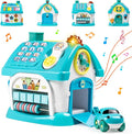 Marstone Baby Toys for 1 Year Old Boy and Girl Gifts: Toddler Toys Age 1-2, 8-in-1 Montessori with Sound Lights Music Clock Telephone and Car, Educational Birthday Gift for Boy 12-18 Months
