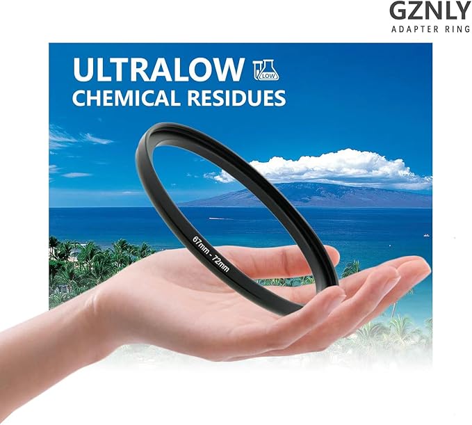 62mm to 58mm Step Up Ring Filter Adapter Black Metal Step up Adapter Rings Compatible with All Brand UV CPL ND Camera Lens Filter Step Down Ring (62mm-58mm)