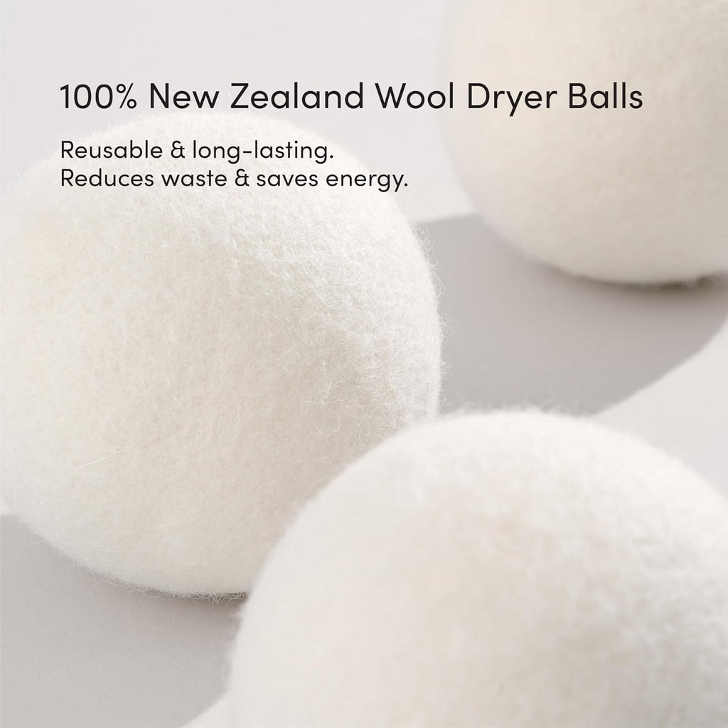 Dirty Labs | 100% New Zealand Wool Dryer Balls | 3 Balls | Shorten Drying Time | Reduce Static & Wrinkles | Dryer Sheet & Fabric Softener Alternative