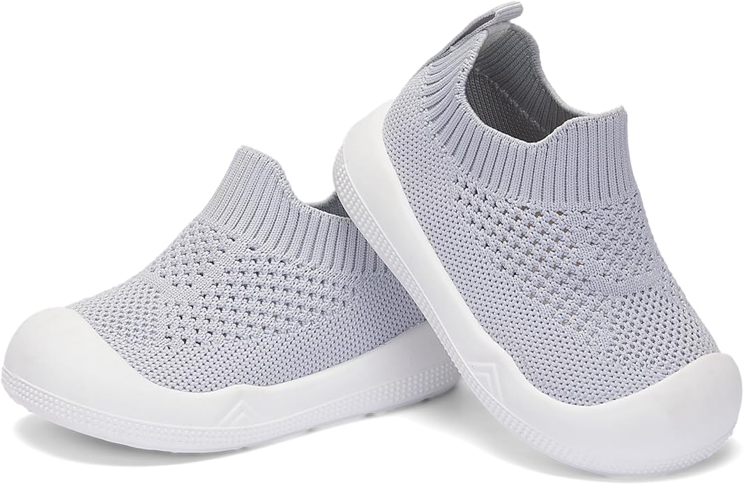 Engtoy Baby Shoes & Socks - Non-Slip Breathable Slippers with Soft Rubber Sole - Baby Boys & Girls Slip On Sneakers