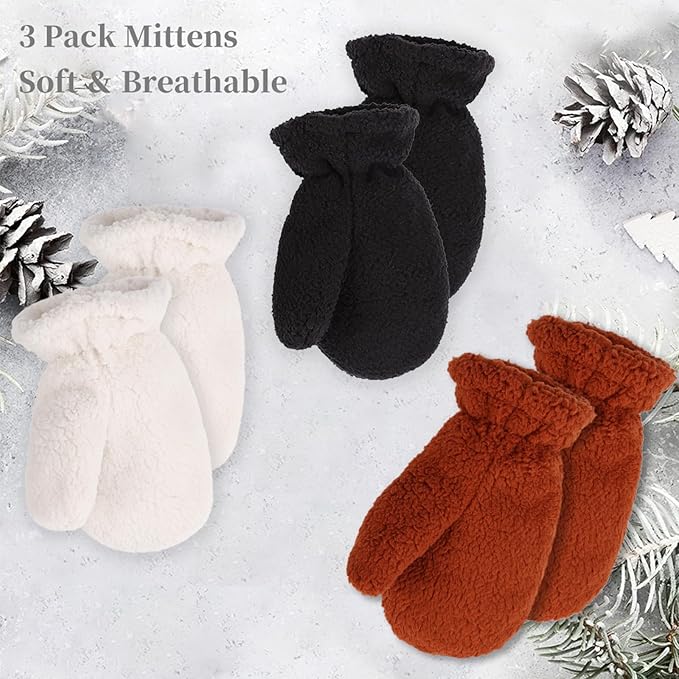 Zsedrut Baby Boys Winter Glove Warm Toddler Infant Girls Mittens Fleece Lined Gloves 1-7 Years
