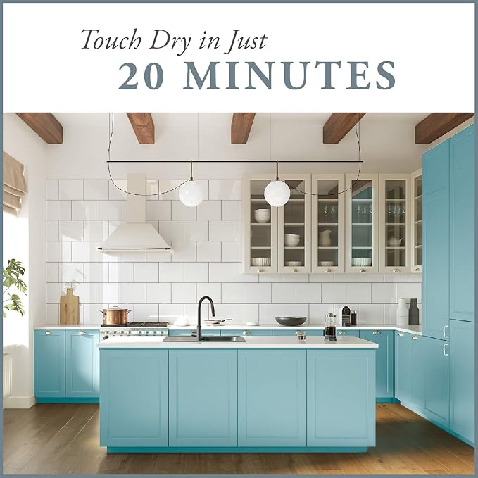 AMY HOWARD AT HOME Chalk-Based One Step Paint for Furniture, Cabinetry, Decor, Finish, and More | No Stripping, Sanding, or Priming | Light Base | 16 Ounce | Harbor Lights