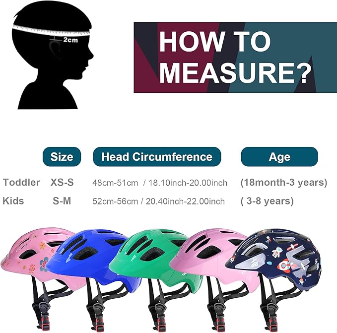 GLAF Baby Bike Helmet Toddler Helmets for 1 Year Old and up Infant Girls Boys Multi Sport Adjustable for Scooter Bicycle Kids Youth Child Skateboard Safety Cycling