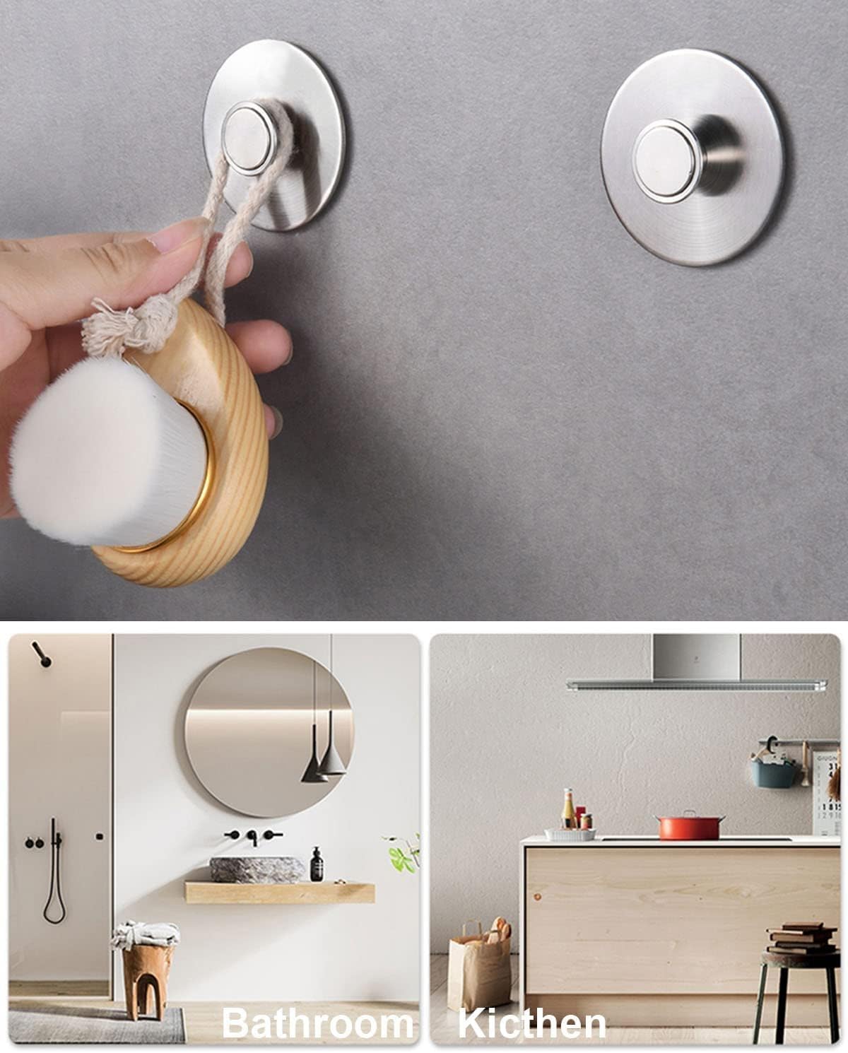 2Pcs Magnetic Soap Savers for Bar Soap, Stainless Steel Soap Holder for Shower Wall and Kitchen/Bathroom, Easy Clean, Self-Draining (Silver)