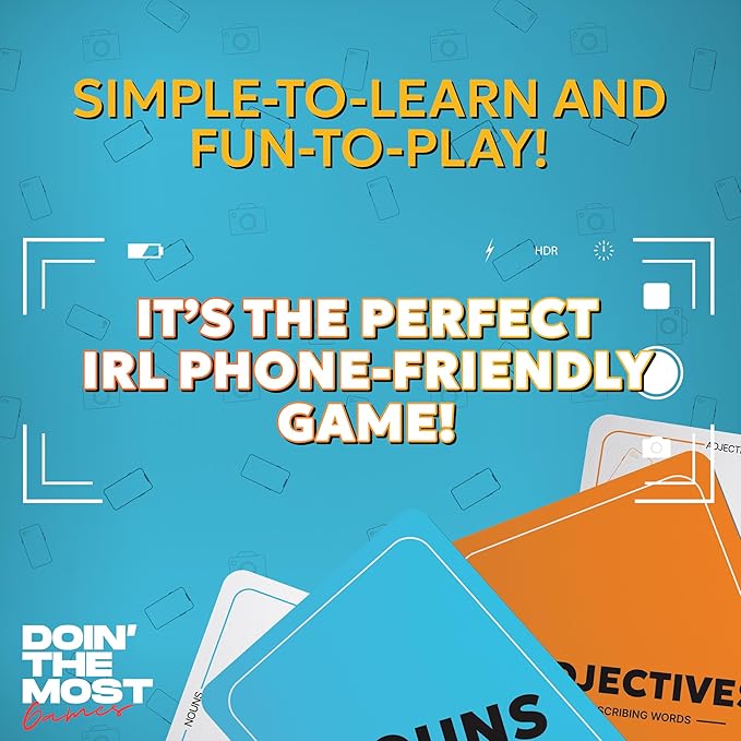 Doin' The Most - Pick Your Pic: Hilarious Party Cards for Family Game Night. Fun Travel Gifts for Kids, Teens, College, and Adults. Ages 13+