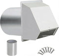 8 Inch Vent Covers for Wall, Galvanized Steel Dryer Vent Cover Outside with Screen, Dryer Vent Wall Plate for Dryer Exhaust Vent, External Extractor for House Ventilation&Outside Air Exhaust
