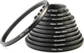 K&F CONCEPT 11 Pieces Metal Step Down Filter Adapter Rings Set, for Large Size Lens Add Small Size Filter 67-62mm 72-67mm 77-72mm 82-77mm for Camera Lens