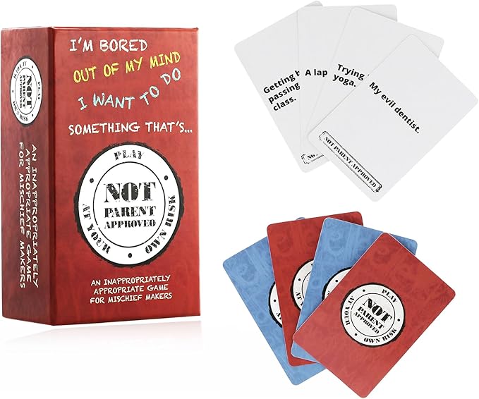Not Parent Approved - The Hilarious Family Game Night Card Game for Kids, Teens & Tweens, The Perfect Funny Christmas & Birthday Gift for Boys & Girls