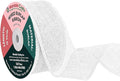 Mandala Crafts White Burlap Wired Ribbon 1.5 Inches Wide Jute Ribbons for Crafts - 10 Yds Roll Rustic Burlap Wrap Trim Ribbons for Wreaths Bows Party Decoration