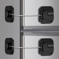 Refrigerator Lock, Combination Lock for Refrigerator Cabinets, Drawers, Heavy Duty Fridge Lock, Easy Install No Keys Needed (2 Pack)