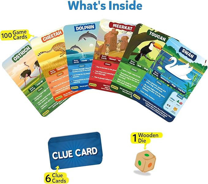Skillmatics Guess in 10 Animals Megapack, Perfect for Boys, Girls, Kids, Teens, Adults Who Love Animal Card Games, Trivia, Travel Games, Gifts for Ages 6, 7, 8, 9, 10, and Up