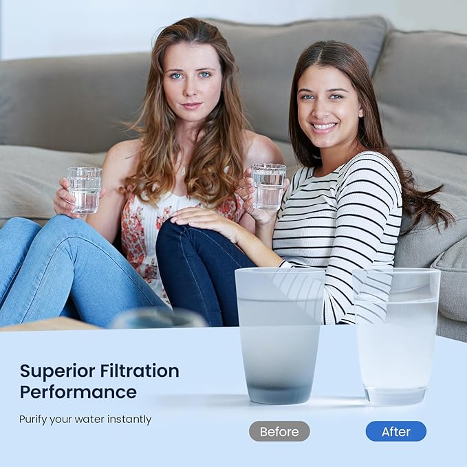 GLACIER FRESH Water Bottle Filters, Replacement for Brita BB06, Brita Hard Sided and Sport Water Bottle Filter, 3 Count