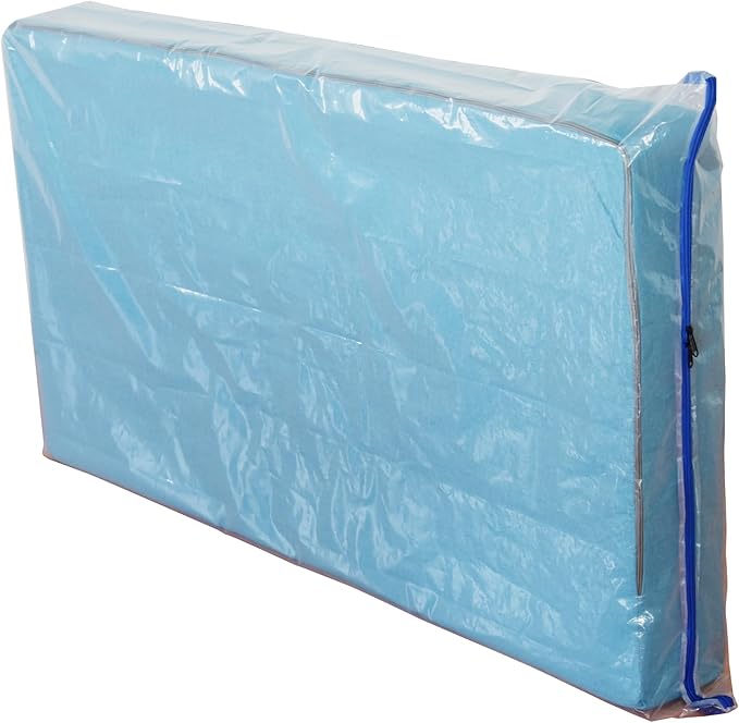 2 Pack Crib Mattress Storage Bags with Zipper -4 Mil Plastic Waterproof Crib Mattress Bags for Moving and Storage