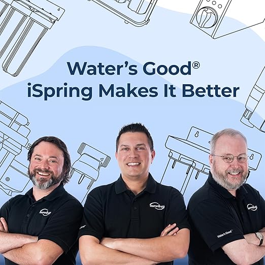 iSpring F3WCB32KS 20" x 2.5" Whole House Water Filters for WCB32 Series Water Filter Systems, Includes Sediment, GAC+KDF, and Carbon Block Filters