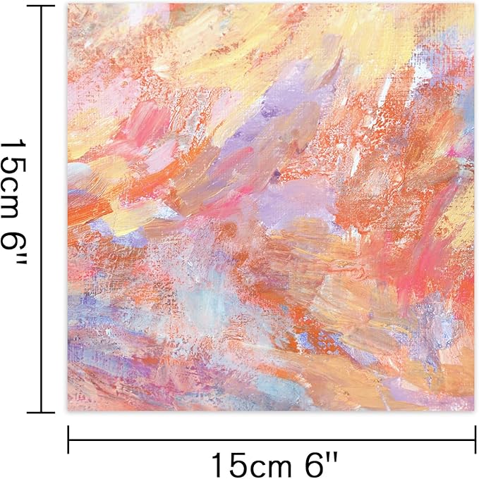 48 Sheets 24 Designs Scrapbook Paper Pad, 6"×6" Single-Sided Decopodge Craft Cardstock Paper,Scrapbooking DIY Decorative Background Cardmaking Supplies.Oil Painting&Landscape