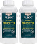 ALZOO Cat Litter Deodorizer, Concentrated Granules Absorb & Help Neutralize Odors, 100% Plant-Based Active Ingredients, Up to 30 Uses, Sweet Vanilla Scent, 26.6 Oz., Pack of 2
