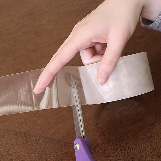 BookGuard 2 Inch Stretchable Clear Book Tape, Clear Book Repair Poly Tape, 15 Yards per Roll - Case of 5