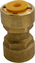 Supplying Demand SB1 3/4 Inch Quick Connect HVAC Brass Coupler Fitting