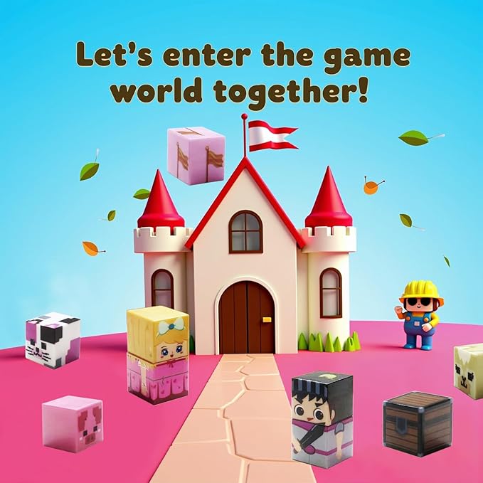 Magnetic Blocks Princess Castle Magnet Cubes 100Pcs Montessori Building Block Sets STEM Sensory Construction Toys for Boys Girls Ages Kids 3-12 Birthday Party Gifts