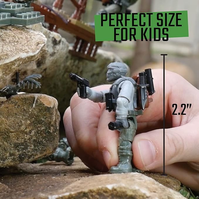 Special Forces US Military Mini Action Figures 3 Army Building Sets 9 soldiers Jungle Troopers Ghillie Suit Sniper Jungle Defence Squad Special Troops Toy10+ Kids & Parents Quality Family Time 443 Pcs