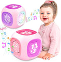 Musical Learning Toys for 1+ Year Old Girl, Bilingual Early Learning Educational Cube with Light & Sound, Baby Girl Toys 12-18 Month, Christmas Birthday Gifts for Toddler Girl 1-2 Year Old
