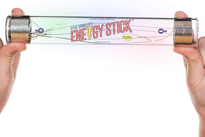 Steve Spangler Science Energy Stick – Fun Science Kits for Kids to Learn About Conductors of Electricity, Safe, Hands-On STEM Learning Toy, Independent or Group Activity for Classrooms or Home