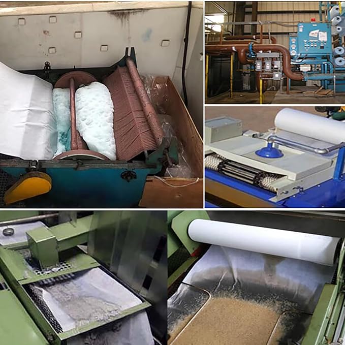 Cutting fluid filter paper, machine tool filter paper, grinder filter paper, mixed fiber material, suitable for filtering industrial oils such as cooling fluid and cutting(Size:40cmX100m（1.31x328 ft）)
