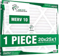 20x25x1, 1Pcs ECO POWER Air Filter MERV 10, Pleated HVAC AC Furnace Air Filters Replacement, Comparable to MPR 1000 & FPR 7 (Actual Size: 19.6 x 24.6 x 0.75 Inches), SB3332