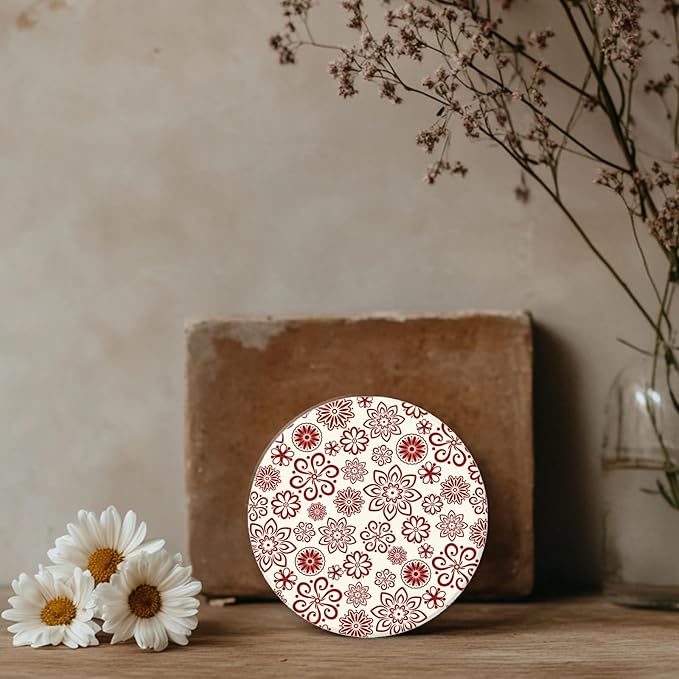 CHGCRAFT Lace Flowers Polymer Clay Texture Sheets Geometric Flowers Silicone Texture Stamp Clay Texture Mat Modeling Pattern Pad Texture Sheets for Jewelry and Clay Earrings Tools, 5.5x5.5 inch