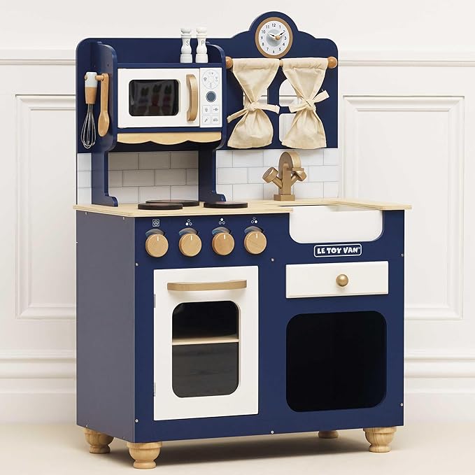 Le Toy Van Oxford Deluxe Toy Kitchen Premium Wooden Toys for Kids Ages 3 Years & Up, Oxford Deluxe Kitchen