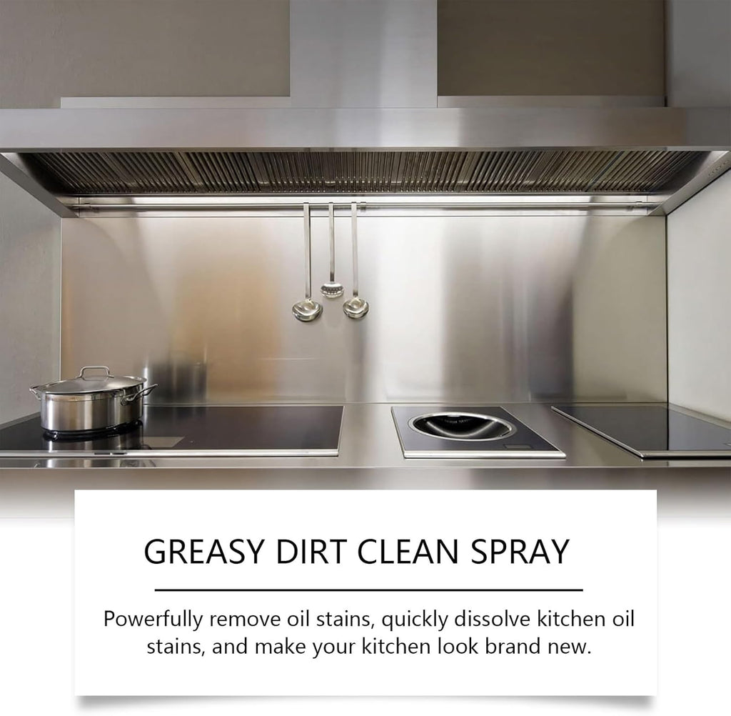 Multifunctional Powerful Kitchen Foam Cleaner, Rotateepic Foam Cleaner, Greasy Dirt Clean Spray, All-Purpose Heavy Duty Degreaser Cleaning Spray for Oven, Stove and Range Hood (2pcs)