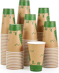ECOLipak 210 Count 16 oz Paper Cups, 100% Compostable Paper Coffee Cups with PLA Lined, Disposable Biodegradable Hot Paper Cups for Party, Picnic, Travel, and Events