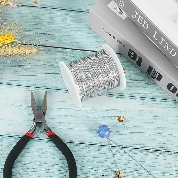 Tenn Well 20 Gauge Jewelry Wire, 328 Feet 0.8mm Bendable Aluminum Craft Wire for Jewelry Making, Beading, Sculpting and Bonsai Training
