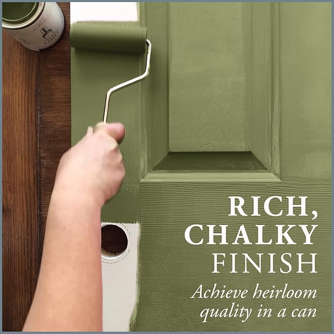 AMY HOWARD AT HOME Chalk-Based One Step Paint for Furniture, Cabinetry, Decor, Finish, and More | No Stripping, Sanding, or Priming | Dark Base | 32 Ounce | English Garden