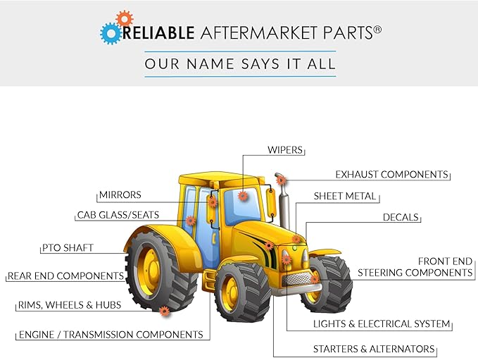 RAParts Engine Oil Filter Fits Case IH 2404 2424 2444 2504 Industrial Replaces 376374R1
