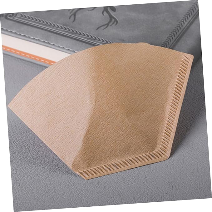 Luxshiny 200pcs Unbleached Disposable Coffee Filters for Espresso Drip Coffee Makers Easy to Use Optimal Flavor Extraction Natural Safe Paper Filters