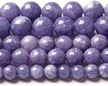 8MM Lavender Purple Chalcedony Natural Stone Round Loose Beads for Jewelry Making and Crafting 90pcs 2 Strands 32"