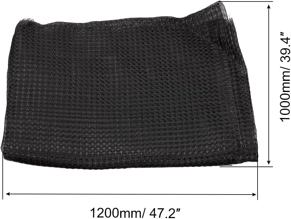 PATIKIL 47.2" x 39.4" Air Conditioner Air Filter Material, Plastic Dustproof Filtering Mesh Screen Replacement for Air Conditioning, Black