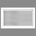 HVAC Premium 30" x 18" Cube Core Eggcrate Return Air Filter Grille for 1" Filter - Aluminum - White [Outer Dimensions: 32.5" x 20.5]