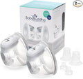 BabyBuddha Hands Free Milk Collection Cups for Breast Pump, 8 Fl Oz Each, Wearable Breastmilk Containers, Compatible with BabyBuddha Pump, Spill Resistant Design, Small Flange 22 to 24mm, 2 Pack